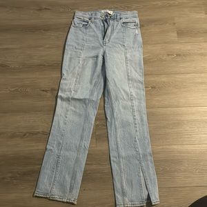 Abercrombie light wash jeans